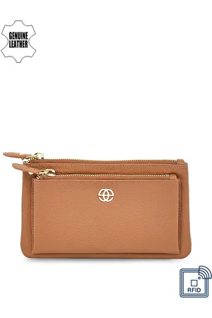 Eske Women Brown Leather Wallet