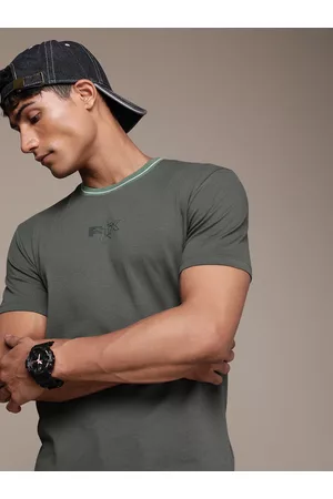 FORCE IX Men Brand Logo Printed T-shirt