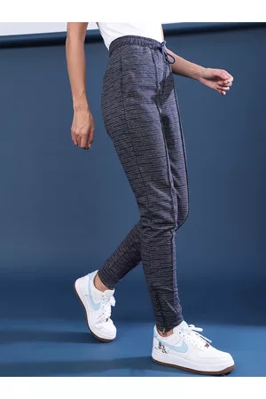 Campus Women Charcoal Textured Joggers