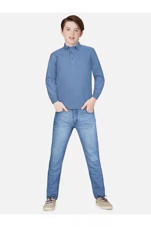 Gini and Jony Boys Blue Polo Collar T-shirt