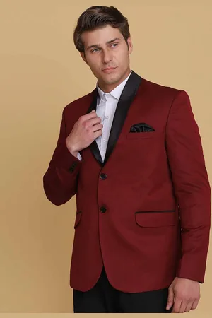 Tahvo Men Slim-Fit Single-Breasted Two-Piece Formal Suit
