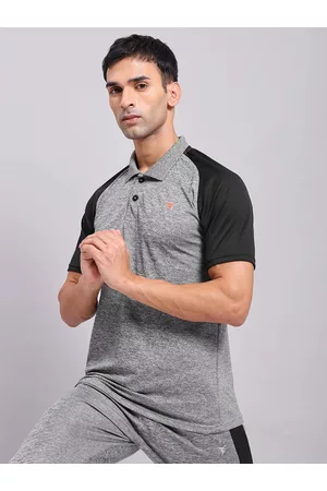 TECHNOSPORT Men Antimicrobial Slim Fit Polo T-shirt