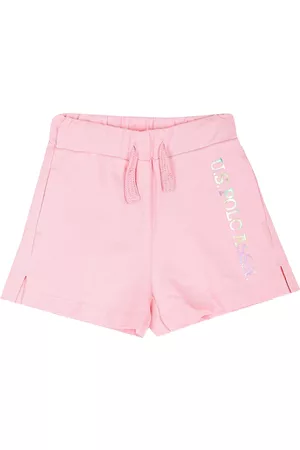 Ralph Lauren Girls Solid Mid Rise Pure Cotton Shorts