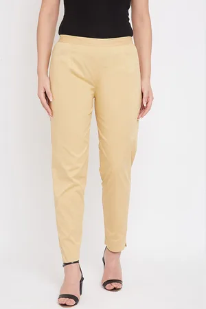 Castle Women Mid Rise Smart Cotton Slim Fit Trousers