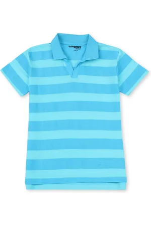 Gini and Jony Boys Striped Polo Collar T-shirt