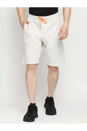 SPYKAR Men White Solid Shorts