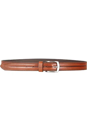 THE CLOWNFISH Men Brown Leather Belt