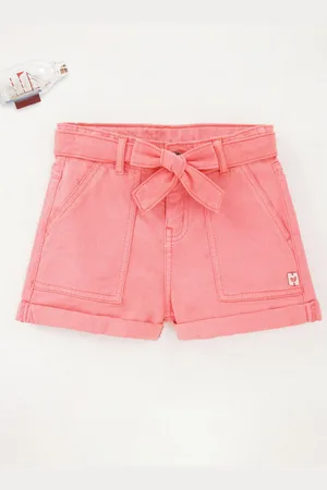 Ed-a-Mamma Girls Mid-Rise Cotton Shorts