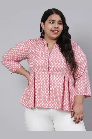 Jaipur Ethnic Printed Peplum Cotton Top