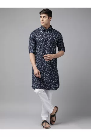 See Designs Floral Printed Regular Pure Cotton Kurta With Pyjamas