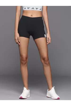 adidas Women Ribbed Slim Fit Sports Shorts