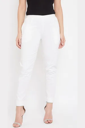 Castle Women Mid Rise Smart Cotton Slim Fit Trousers