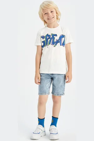 DeFacto Boys Washed Denim Shorts