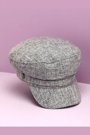 French Accent Men Textured Breton Visor Cap