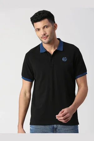 Pepe Jeans Polo Collar Drop-Shoulder Sleeves Pure Cotton T-shirt