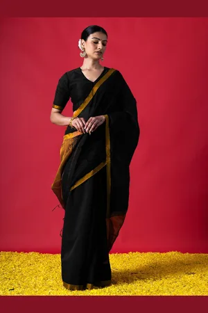 Triyah Zari Silk Cotton Saree