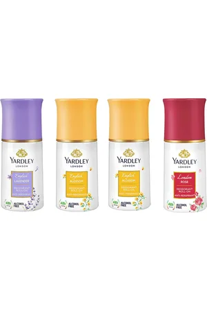 YARDLEY LONDON Set of English Lavender+London Rose+2 English Blossom Deodorant Roll Ons
