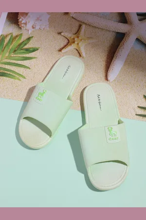 Mast & Harbour Women Green Printed Sliders