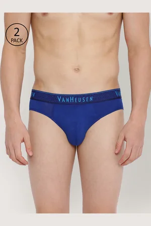 Van Heusen Innerwear Briefs, Men Blue Solid Briefs for Innerwear