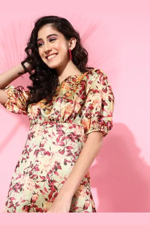DODO & MOA Women Beautiful Multi Floral Dress