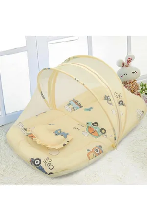 Baby Moo Yellow Printed Tent Bedding Set