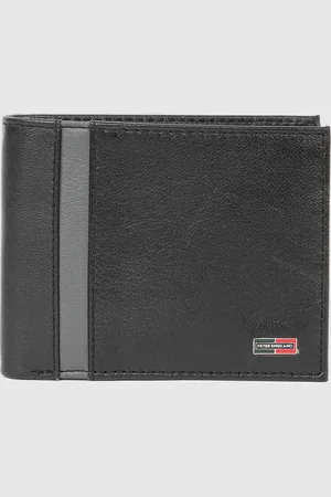 PETER ENGLAND Men Tan Genuine Leather Wallet Blue - Price in India |  Flipkart.com