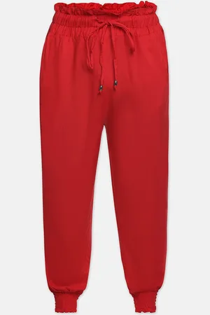 Oxolloxo Girls Red Joggers Trousers