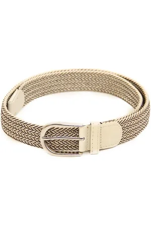 Calvadoss Girls Beige Braided Elastic Belt