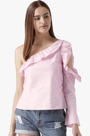 DODO & MOA Women Pink Styled Back Top