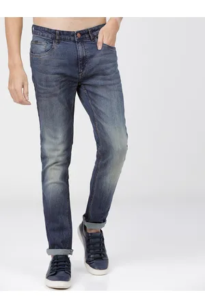 Ketch Men Blue Slim Fit Heavy Fade Stretchable Jeans