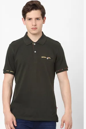 Celio Men Green Polo Collar T-shirt