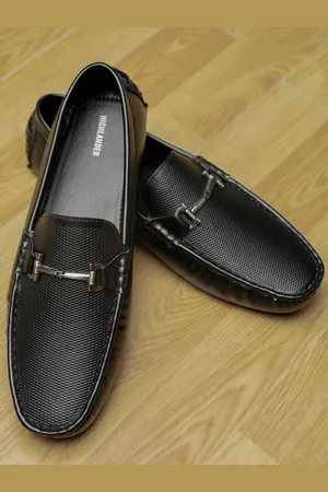 Highlander Men Textured Horsebit Driving Shoes