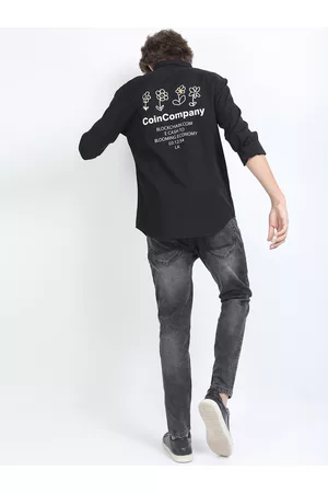Ketch Men Grey Tapered Fit High distress Heavy Fade Stretchable Jeans