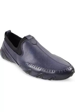 Metro Men Perforations Leather Comfort Insole Basics Loafers