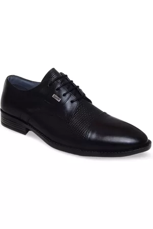 ZOOM Men Textured Leather Formal Derbys