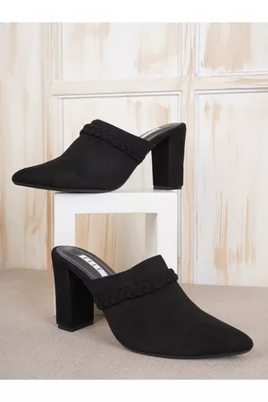Elle Women Pointed Toe Block Mules