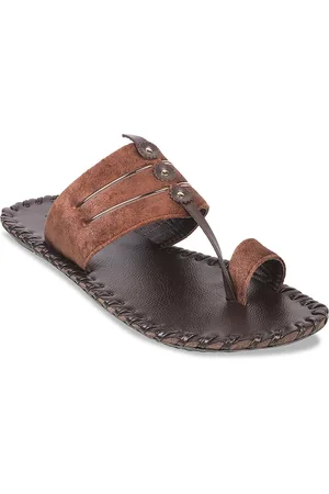 Metro Men Open One Toe Suede Comfort Sandals