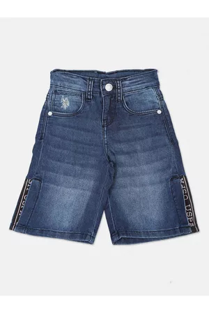 Ralph Lauren Girls Wide Leg Light Fade Side Slits Jeans
