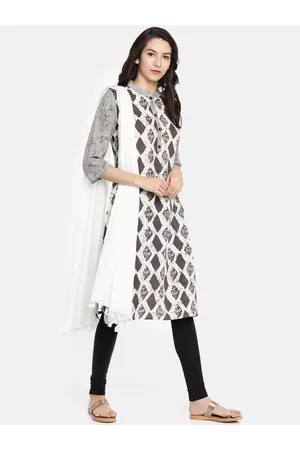 Lifestyle White Solid Pure Cotton Dupatta
