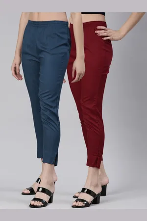 Kryptic Women Pack Of 2 Cropped Smart Cigarette Trousers