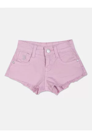 Ralph Lauren Girls Mid-Rise Cotton Hot Pants Shorts