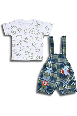 Wish Karo Infant Boys Printed Cotton T-shirt with Shorts