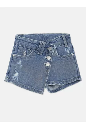 Ralph Lauren Girls Washed Regular Fit Denim Shorts
