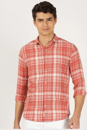 Wrangler Men Tartan Checked Cotton Casual Shirt