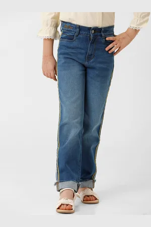 KATE & OSCAR Girls Light Fade Mid-Rise Jeans