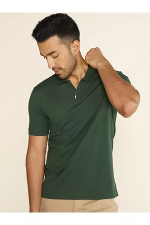 DaMENSCH Zipper Polo Pique T-Shirt
