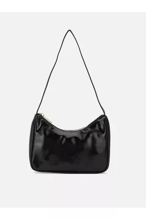 Black Artificial Leather Bag Design EG675  NineteenUSA