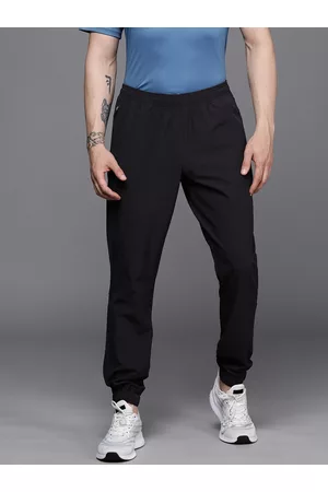 Asics Men Solid Rib Cuff Woven Running Joggers