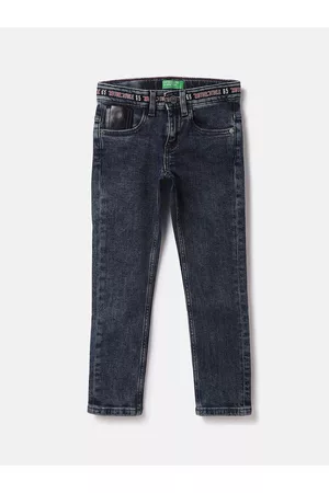 Benetton Boys Slim Fit Low-Rise Stretchable Jeans