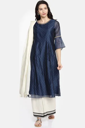 Lifestyle Off-White Solid Pure Cotton Dupatta